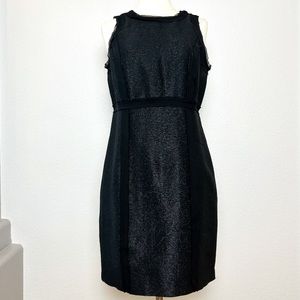 MICHAEL Michael Kors Black Holiday Dress Women‘s Size 4 Metallic Lined Back Zip